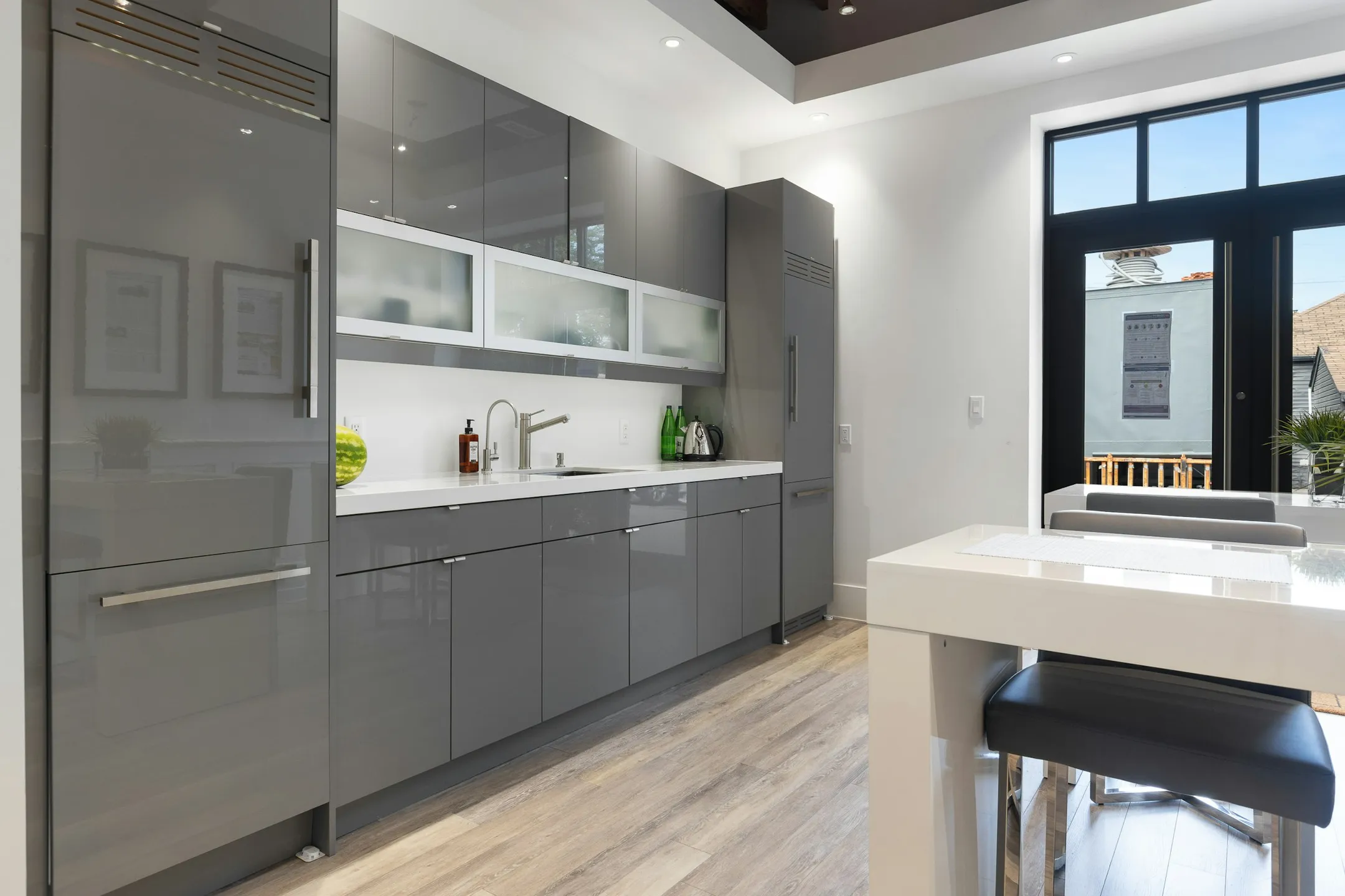 Modern kitchen with clean lines and natural light